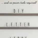 DIY letter ledge