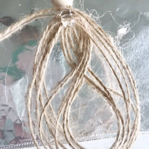 Creating a tassel for wood bead garland