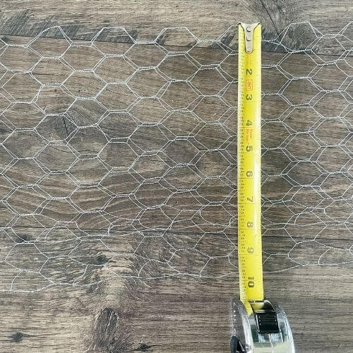 Measure your chicken wire