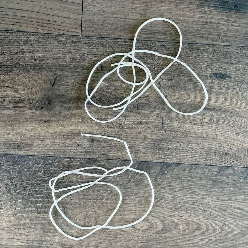 Strings from cotton rope