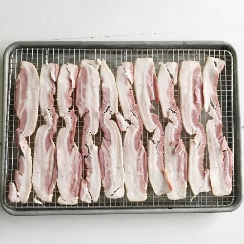 Bacon on cooling rack/sheet pan