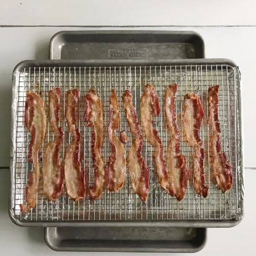 Bacon on cooling rack/sheet pan