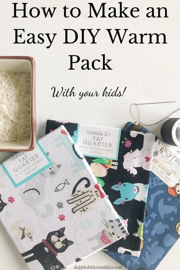 Easy DIY Warm Packs To Make With Your Kids Dappled Skies and Diys