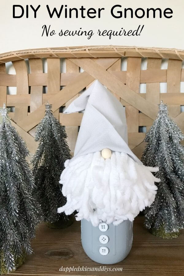 Easy Winter Gnome DIY (Mason Jar & Sock Tutorials) Dappled Skies and Diys