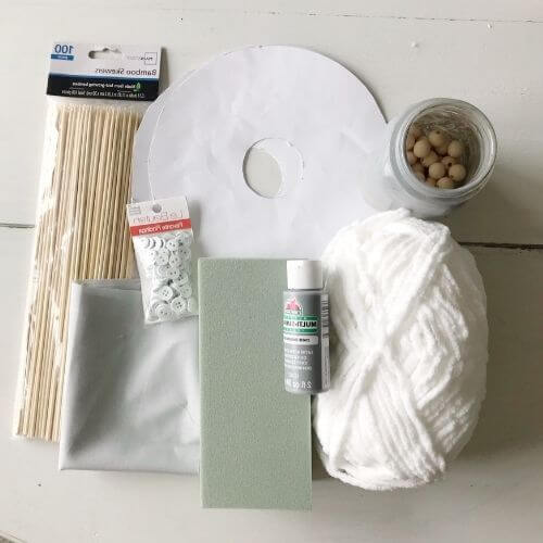Supplies for easy gnome DIY