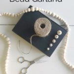 Wood bead garland DIY
