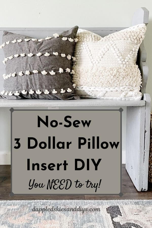 3 Dollar Pillow Insert Hacks to Save You Money Dappled Skies and Diys