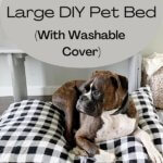 Large DIY pet bed with washable cover