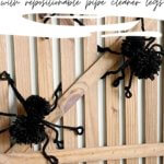 Pom-pom spider DIY with wire legs