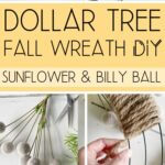 Steps to make a Dollar Tree fall wreath