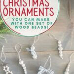 Six wood bead Christmas ornaments you can make with one set of wood beads