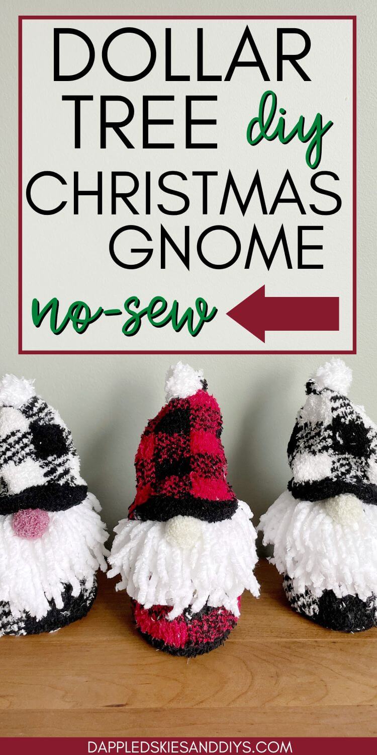 DIY Dollar Tree Christmas Gnomes Dappled Skies and Diys