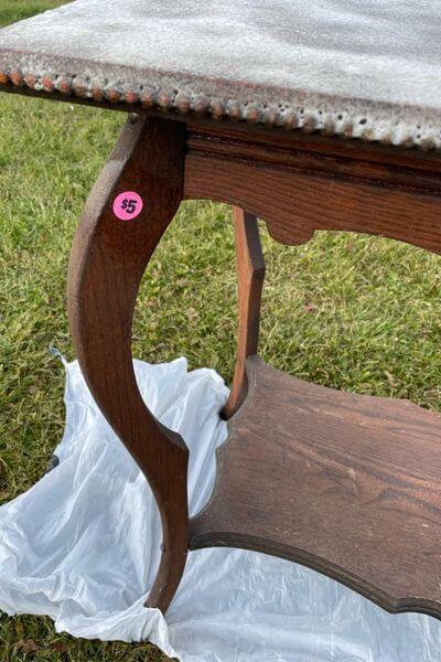 Using Oven Cleaner To Strip an Antique Side Table!