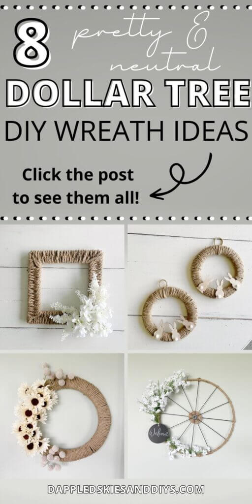 8 Dollar Tree wreath ideas for all seasons and holidays