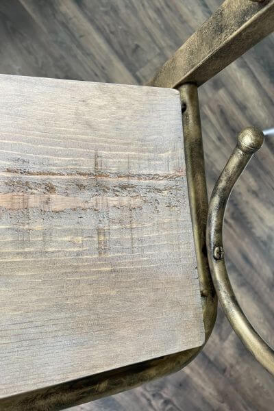 Simply White stain over Special Walnut on board. 