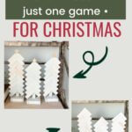 Tumbling tower block trees for Christmas and winter decor.