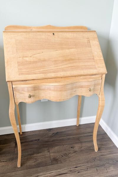 Completed and refinished secretary desk makeover. 