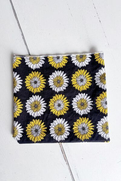 Heating pad turned right side out.