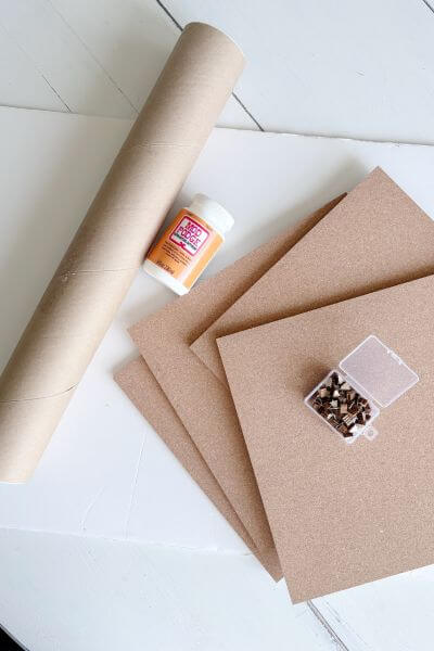 Supplies for push pin travel map.