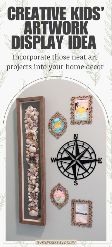 Creative way to display kids' artwork